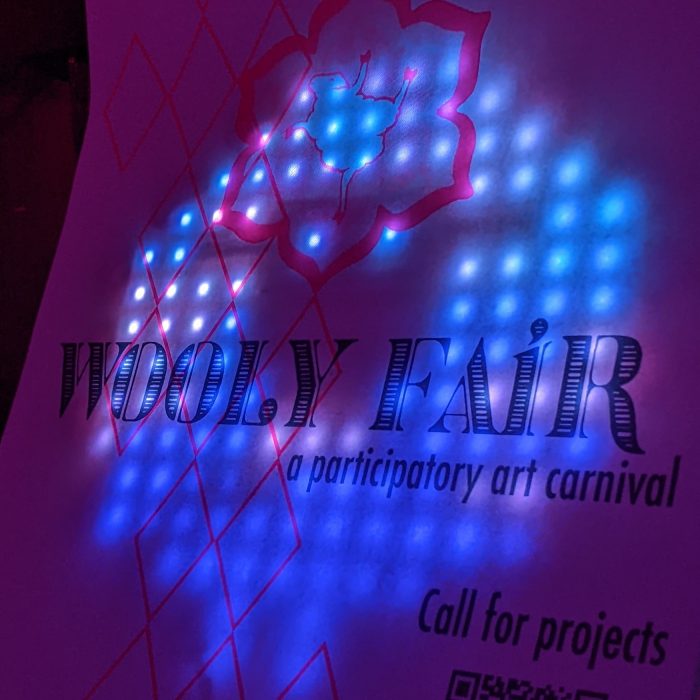 Lil’ Lamb behind print